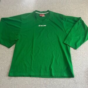 CCM Hockey Jersey Green Size L Solid Blank